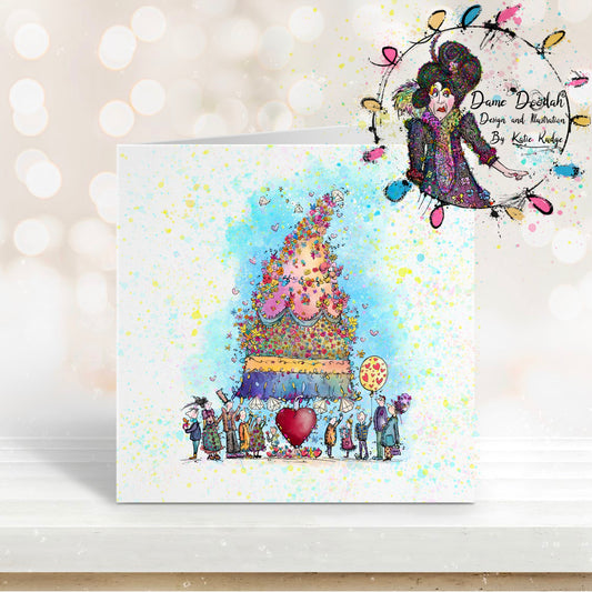 “Celebration Cake”  Greeting Card