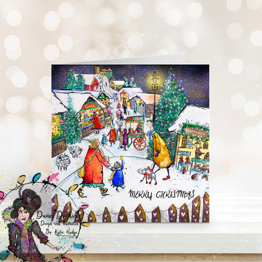 Merry Christmas Cards - Pack of 5 ( Pre-Order: Delivery Oct 2023)
