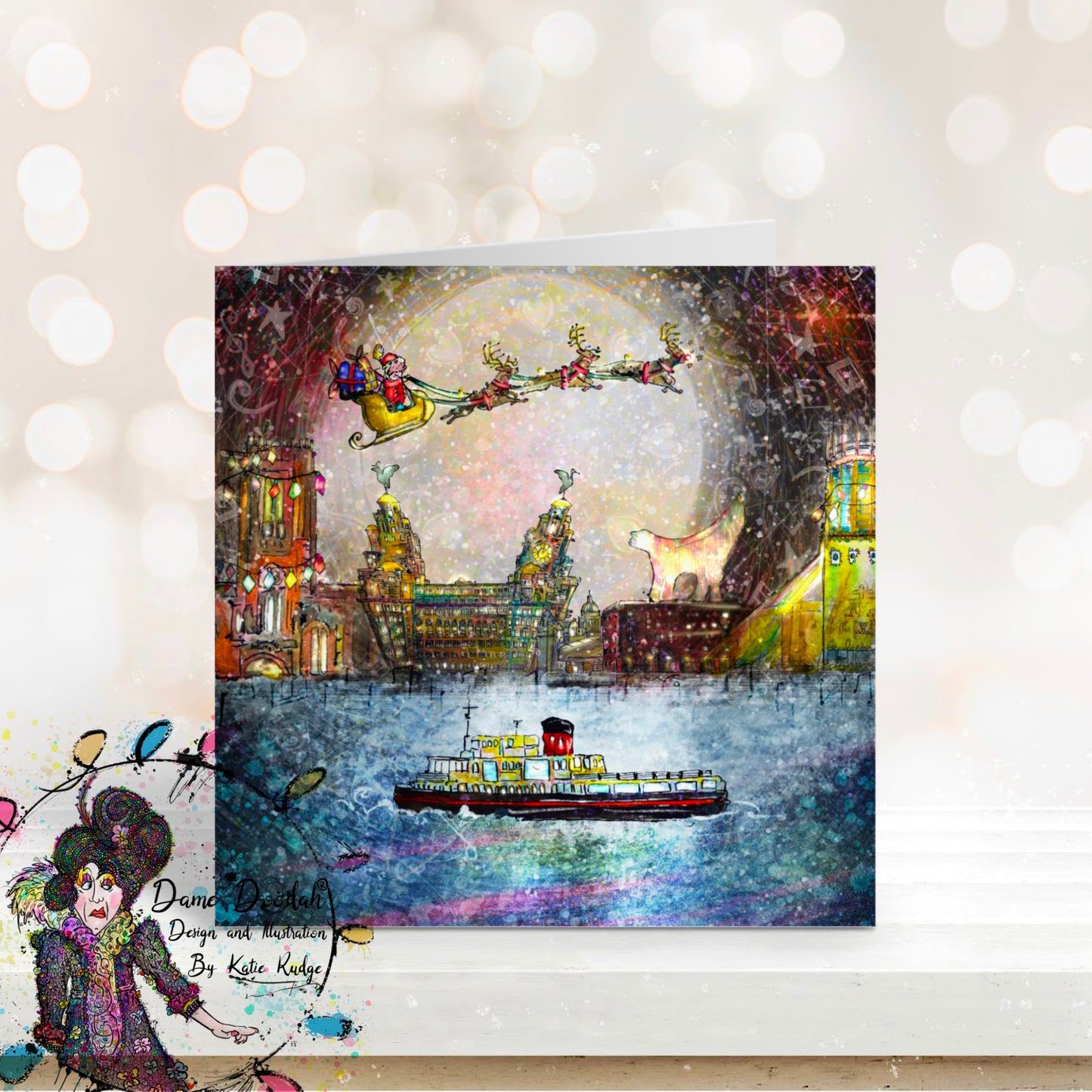 Liverpool Christmas Cards Pack of 5 ( Pre-Order: Delivery Oct 2023)
